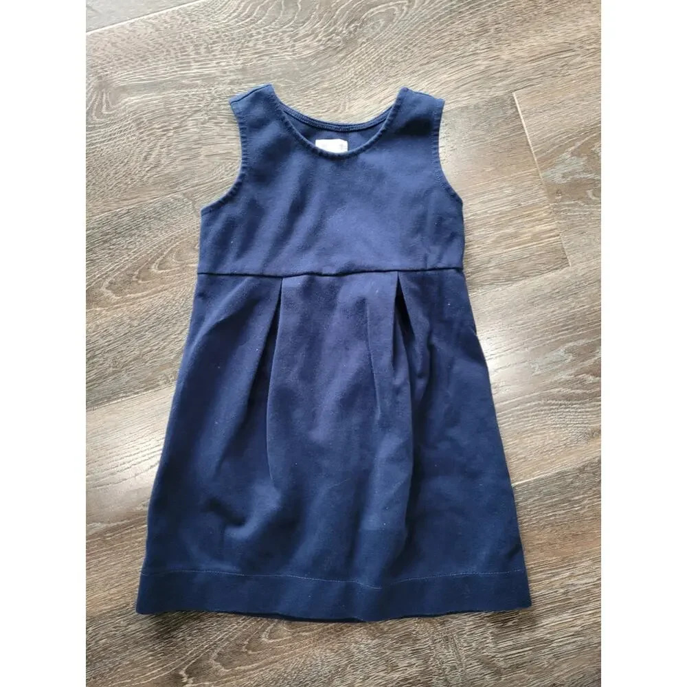 Gymboree Girls Navy Overall Dress‎ size 4 #3